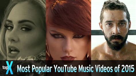 Top 10 Most Popular YouTube Music Videos of 2015 - TopX - YouTube