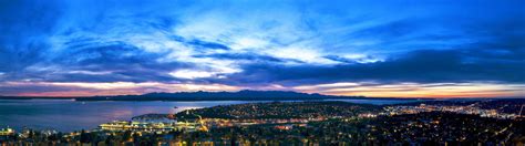 Puget Sound after sunset a few days ago as seen from West Queen Anne : r/SeattleWA