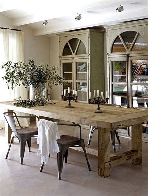 30+ Rustic Dining Room Decoration Ideas That Inspire You | Farmhouse dining room table, Rustic ...