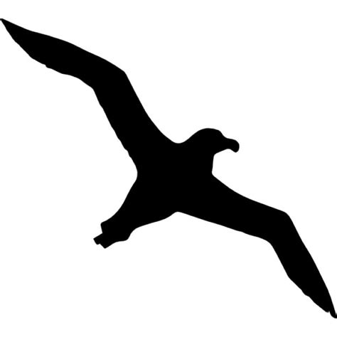 Bird albatross flying shape Icons | Free Download