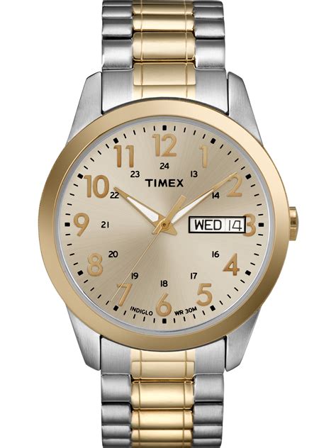 Timex - Timex Men's South Street Two-Tone/Champagne Extra Long ...