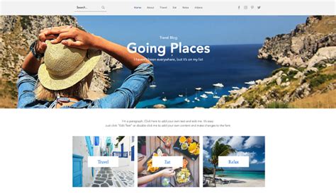 8 New Wix Blogger Templates - Create Your Blog Today! - Travel Knowledge