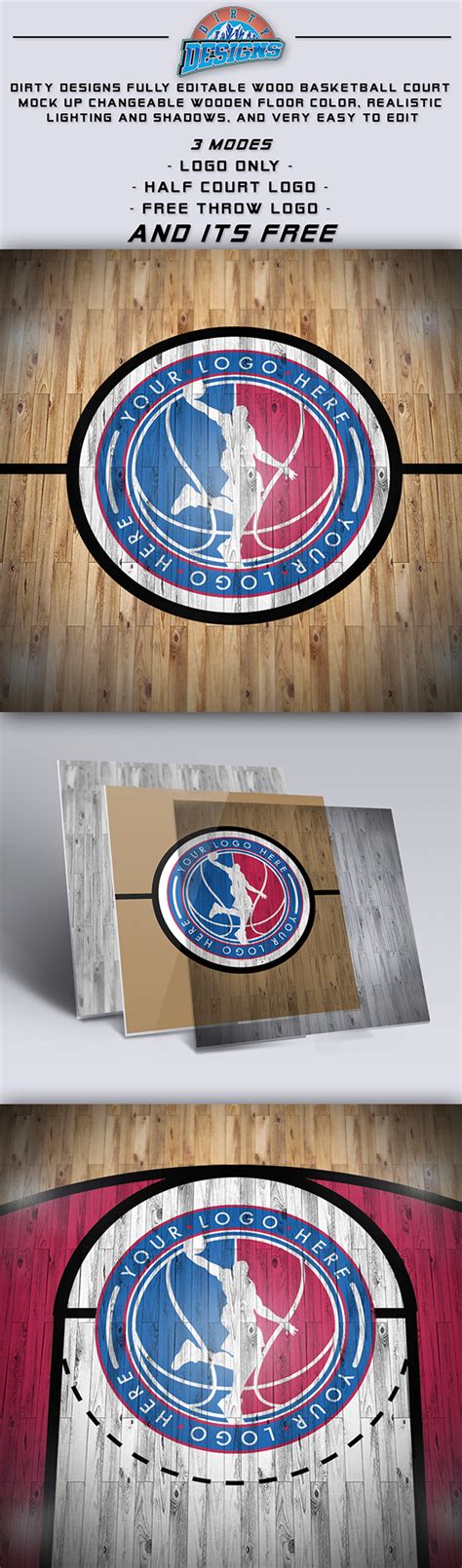 Basketball Court Logo Mockup on Behance