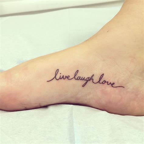 "Live. Laugh. Love. Tattoo" My newest tattoo. I love it and what it ...