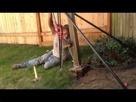 Easy Fence Post Puller - YouTube | Wood post, Fence post, Wood fence post