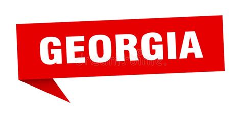 Georgia Sticker. Georgia Signpost Pointer Sign Stock Vector ...