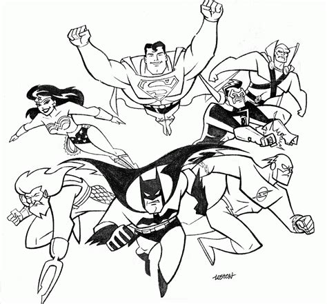 Dc Super Friends Coloring Pages - Coloring Home