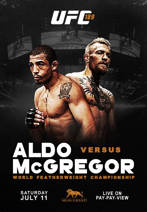 UFC 189 - Les posters et les affiches à Las vegas - UFC Fans