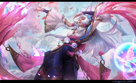 ArtStation - Spirit Blossom Syndra Splash art for League of Legends