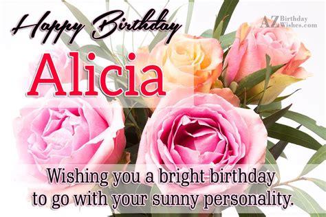 Happy Birthday Alicia