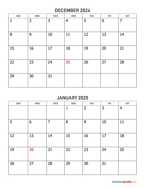 December Calendar 2024 Starting Monday Top Latest List of - January ...