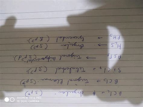 Determine the shape of the following molecules using the VSEPR model. BeCl2, BCl3, SiCl4, AsF5 ...