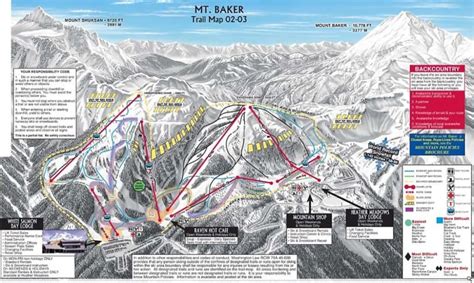 Mt Baker Trail Map | Liftopia