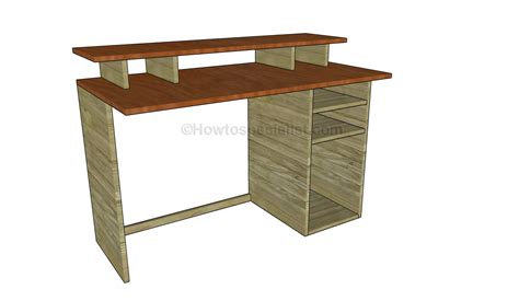 Free Computer Desk Plans | HowToSpecialist - How to Build, Step by Step DIY Plans