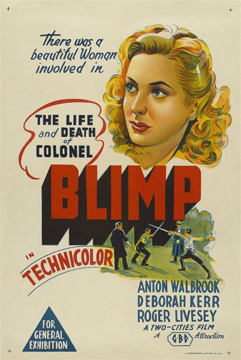 Deborah Kerr - The Life and Death of Colonel Blimp Australian Movie Reproduction Poster