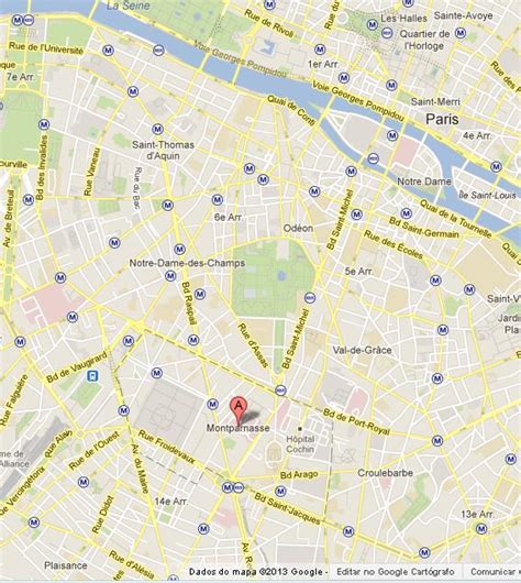 Montparnasse on Map of Paris