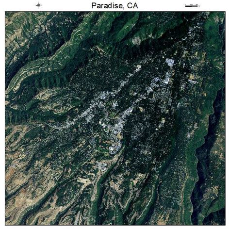 Aerial Photography Map of Paradise, CA California