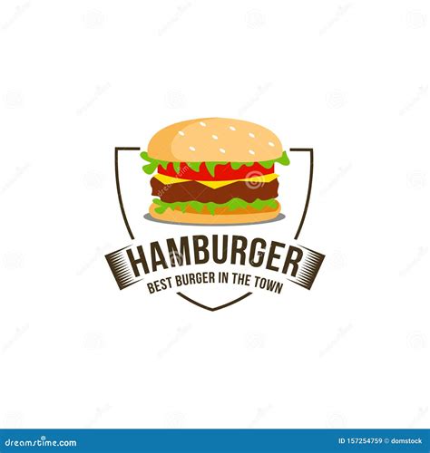 Vintage Retro Hipster Hamburger Burger Logo Stock Vector - Illustration ...