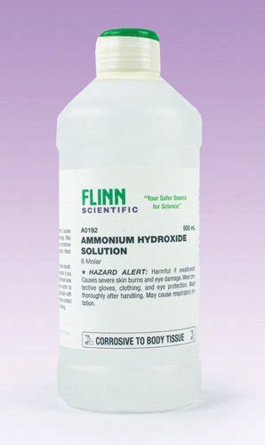 Ammonium Hydroxide Solution, 6 M, 500 mL | Flinn Scientific