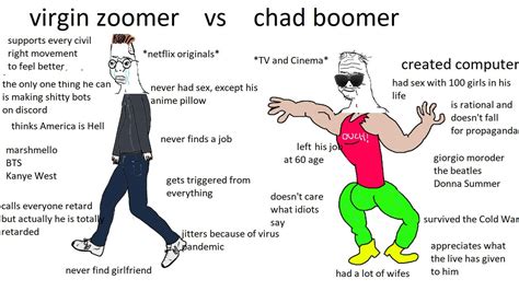 Virgin Decadences vs Chad civilisation vs Thad Barbarism : r/virginvschad