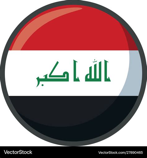 Isolated iraq flag icon block design Royalty Free Vector