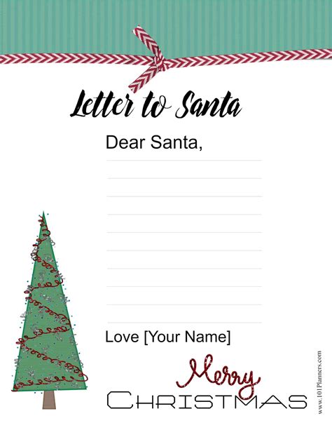 Free Letter to Santa Template | Customize Online then Print