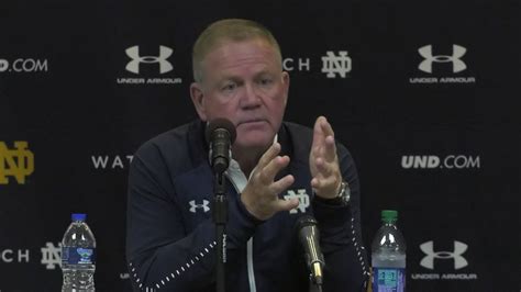 @NDFootball | Brian Kelly Post-Game Press Conference at Michigan (2019 ...