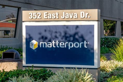 Matterport Exterior Sign and Trademark Logo Editorial Photography ...