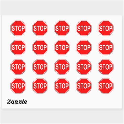 Stop Sign stickers | Zazzle