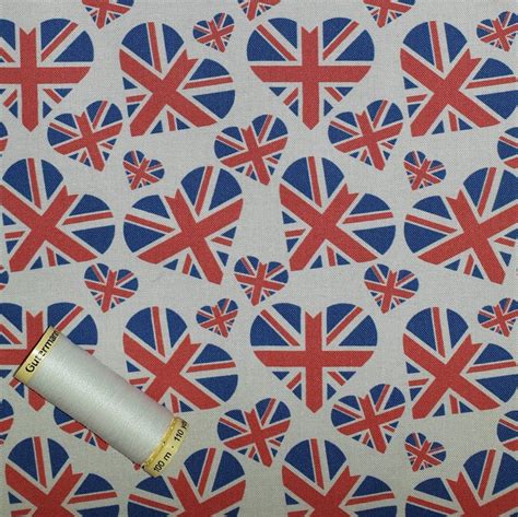 UNION JACK COTTON PRINT FABRICS * JUBILEE FABRICS * Quilting * Craft ...