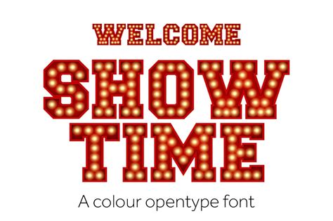 Showtime - Colour font | Fonts ~ Creative Market