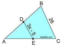 MidSegments in Triangles - MathBitsNotebook (Geo)