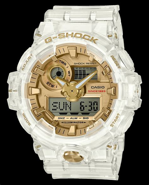 Casio G-Shock Glacier Gold 35th Anniversary Limited Edition 'Jelly G' Collection Watches ...