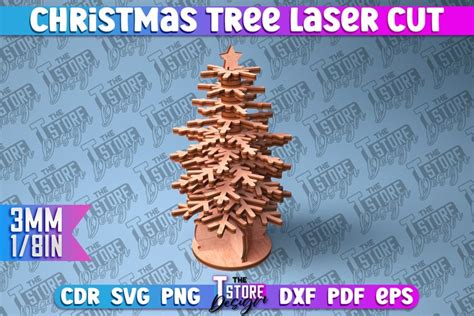 Christmas Tree Laser Cut SVG | Christmas Tree SVG (2790848)