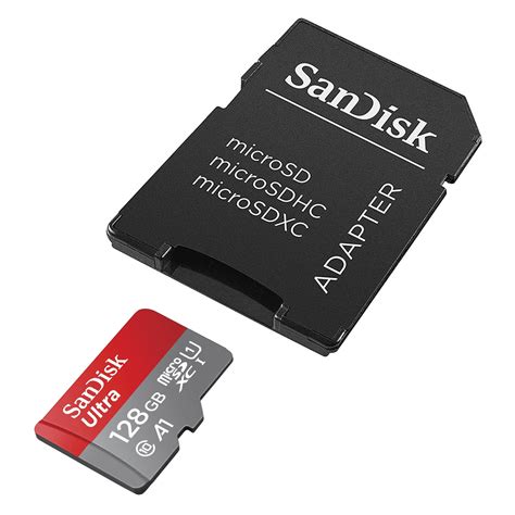 SanDisk Ultra 128GB MicroSDXC A1 Class 10 Memory Card Adapter