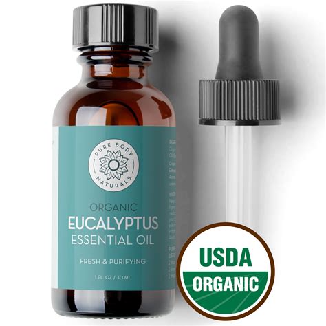 Organic Eucalyptus Oil, 1 fl oz | Pure Body Naturals