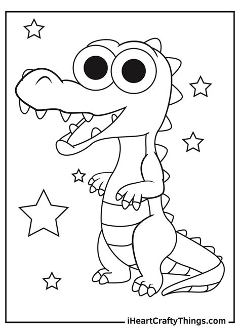 Alligator Coloring Pages Preschool