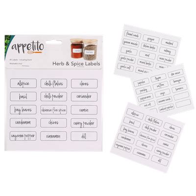 Simply Divine Kitchen | Appetito Herb & Spice Labels, Tools/Utensils