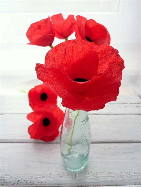 Poppies Paper Flowers · How To Make A Bouquet · Papercraft on Cut Out + Keep