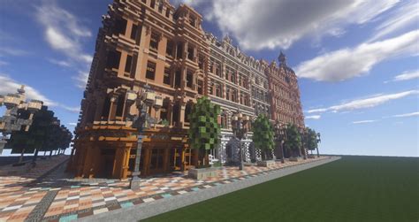 classic european city block +download(mods required) Minecraft Map