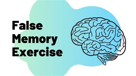 Memory Psychology: False Memories Activity - YouTube