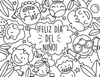 Día del niño para colorear by Teaching Tutifruti | TPT