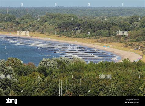 Beach on tongue of sand. Warnemunde, Rostock, Germany Stock Photo - Alamy