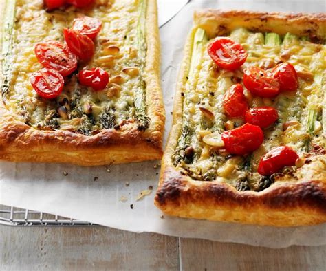 Asparagus, cheese and tomato tarts | Australian Women's Weekly Food