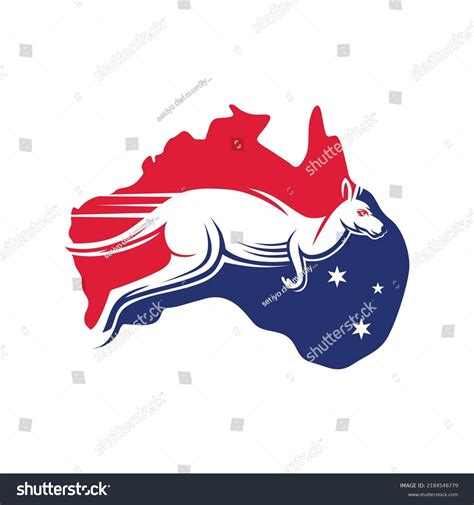 Vector Logo Kangaroo Australia Maps Stock Vector (Royalty Free) 2184548779 | Shutterstock