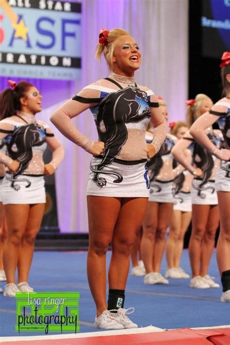 #Cheer #Athletics #Panthers #Uniform #New #gymnastic #white #blue