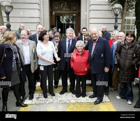 Mohamed al Fayed joins other local residents outside Surrey County Hall in Kingston upon Thames ...