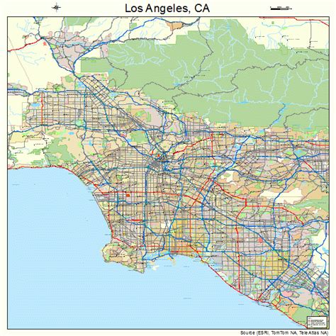 Los Angeles California Street Map 0644000