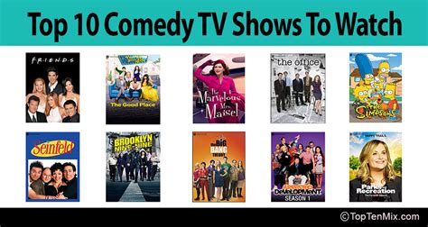 Top 10 Comedy TV Shows To Watch - Amazing Shows