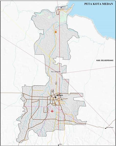 Peta Kota Medan Lengkap Terbaru Gambar HD dan Keterangannya